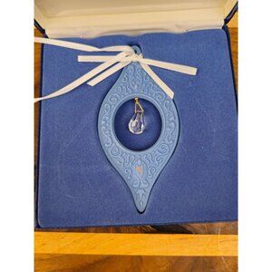 Wedgwood Jasper Blue Jasper Millennium Gems Reflection Christmas Ornament